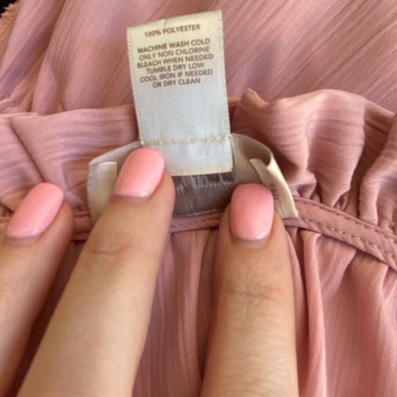 LOFT Outlet Ruffle V Neck Midi Dress - Picture 8 of 8